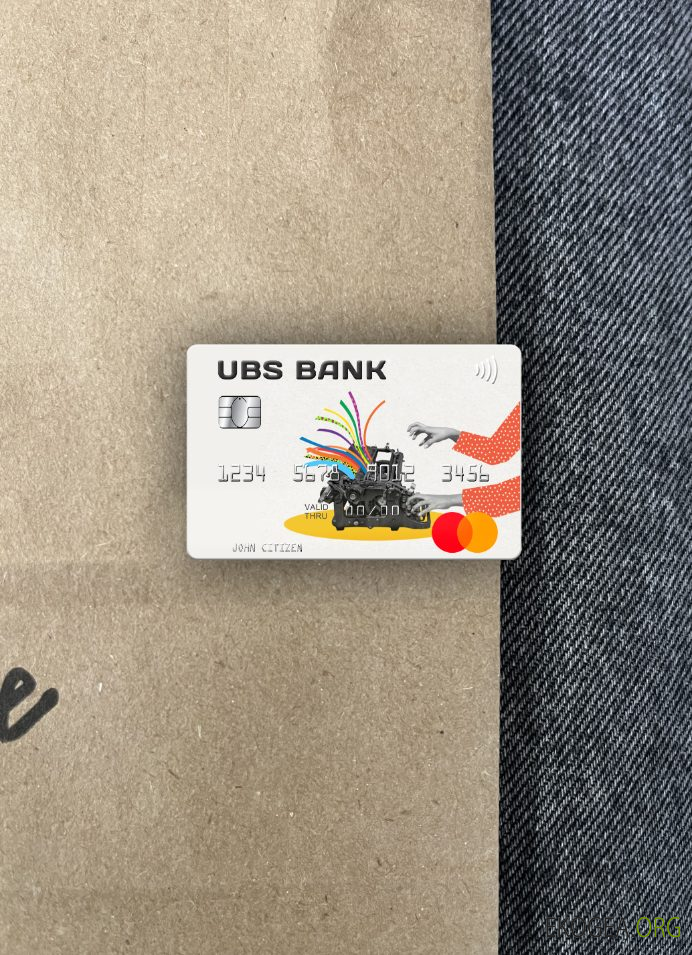 USA UBS Bank mastercard photolook recto